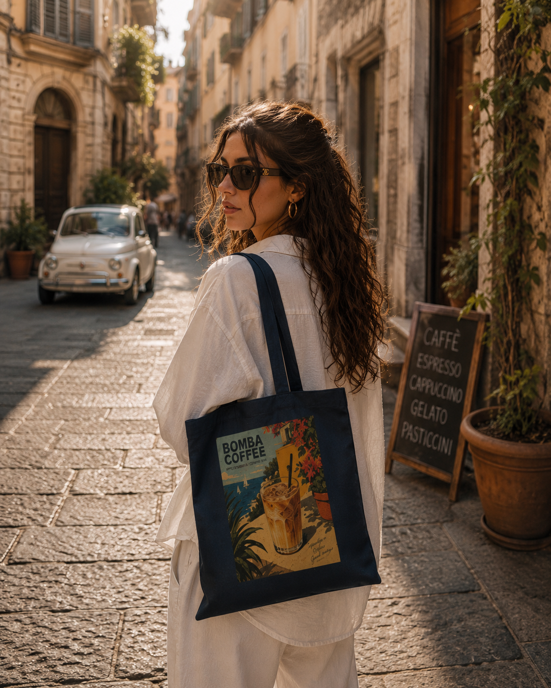 BOMBA Coffee Iced Latte Tote
